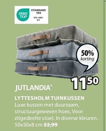 Jysk JUTLANDIA Lyttesholm tuinkussen 50 x 50 x 8cm aanbieding
