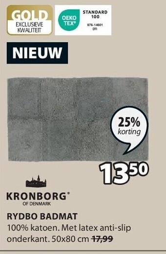 Jysk Rydbo badmat aanbieding