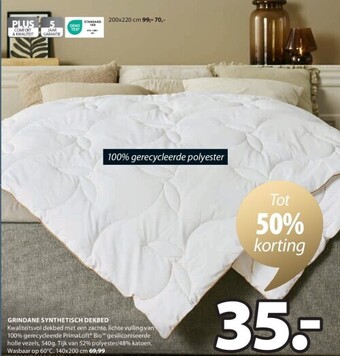 Jysk Grindane synthetisch dekbed aanbieding