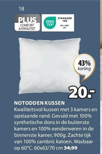 Jysk Notodden kussen aanbieding