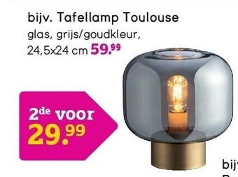 Leen Bakker Tafellamp toulouse aanbieding
