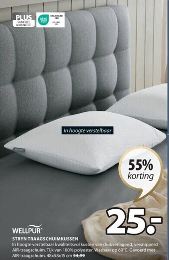 Jysk Stryn traagschuimkussen aanbieding