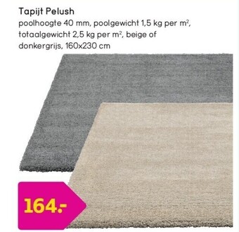 Leen Bakker Tapijt pelush aanbieding