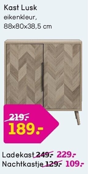 Leen Bakker Kast lusk aanbieding