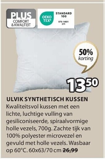 Jysk Ulvik synthetisch kussen aanbieding