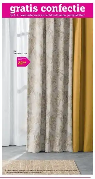 Leen Bakker Gordijnstof jula aanbieding