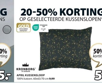Jysk April kussensloop aanbieding