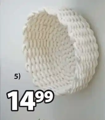 Jysk Birdal mand katoen. ø29 x h12 cm aanbieding