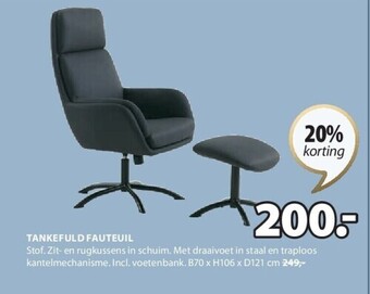 Jysk Tankefuld fauteuil aanbieding