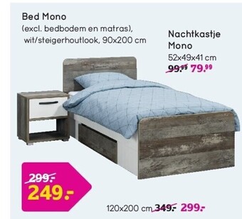 Leen Bakker Bed mono aanbieding
