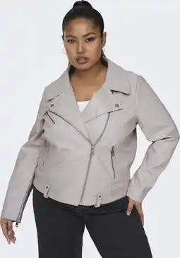 Bol.com Only carmakoma carvera faux leather biker otw dames jas aanbieding