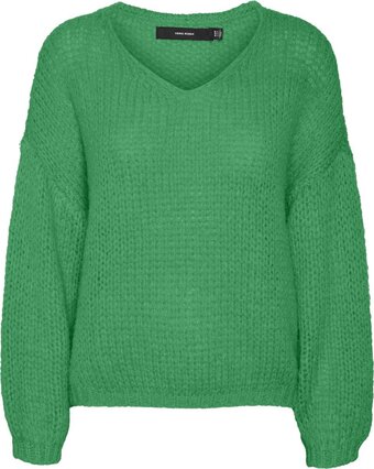Vero moda vmerin ls v-neck pullover ga boo dames trui