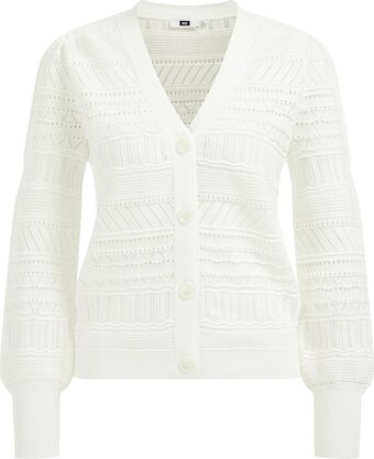 We fashion dames vest met opengewerkt dessin
