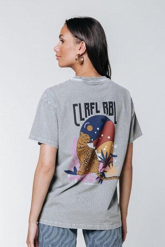 Bol.com Colourful rebel panther moon loosefit tee aanbieding