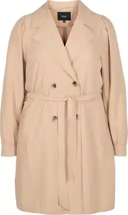 Trenchcoat met riem en zakken