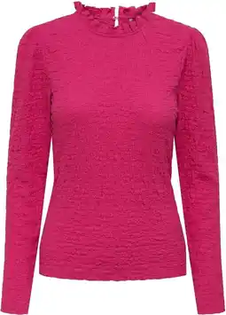 Only t-shirt onljulia l/s ruching top cc jrs 15279474 dames