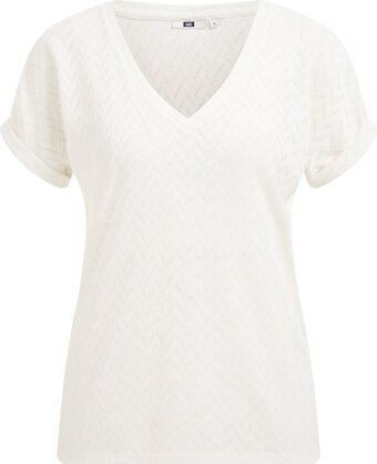 We fashion dames top met opengewerkt dessin