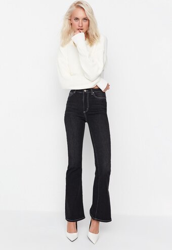 Trendyol vrouwen hoge taille boot cut jeans