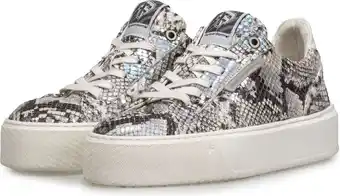 Floris van bommel sfw-10106 lage sneakers - leren sneaker - dames - zilver - maat 39