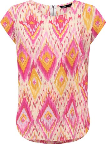 Only onlvic s/s aop top noos ptm dames - maat 36