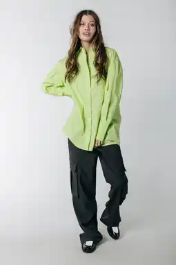 Colourful rebel talia oversized boyfriend blouse - xl