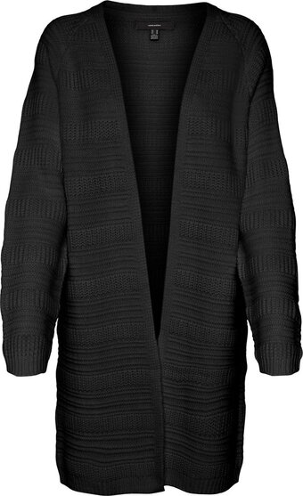 Bol.com Vero moda vmnaomi ls long open cardigan dames vest - maat m aanbieding