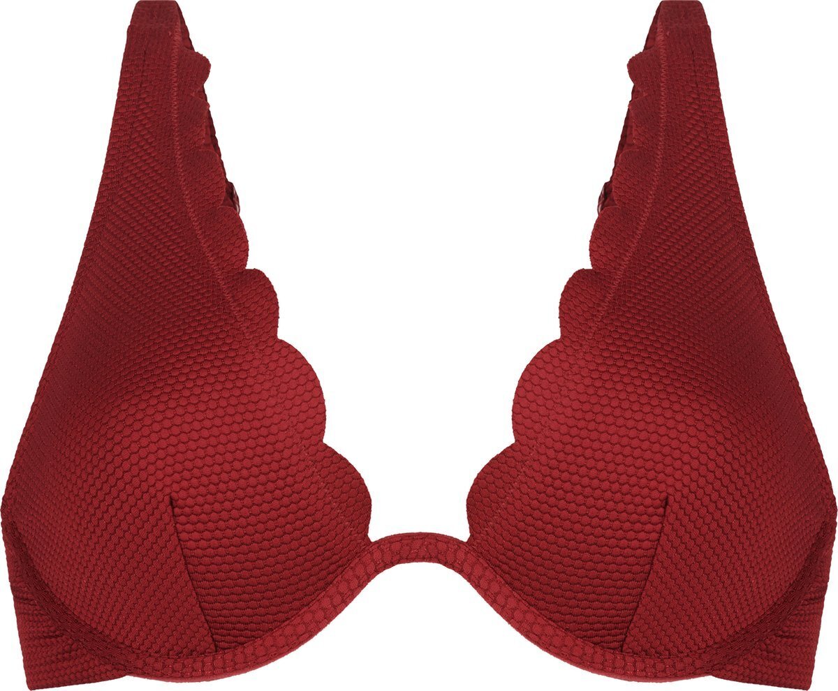 Hunkemoller scallop unpadded bikinitopje dames bikinitopje maat d75