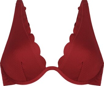 Hunkemoller scallop unpadded bikinitopje dames bikinitopje - maat d75