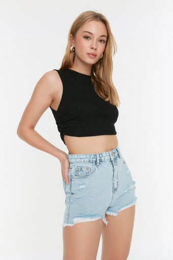 Bol.com Trendyol vrouwen hoge taille dun short aanbieding