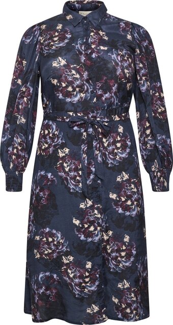 Bol.com Kaffe curve kcnanni shirt dress dames jurk - maat 54 aanbieding