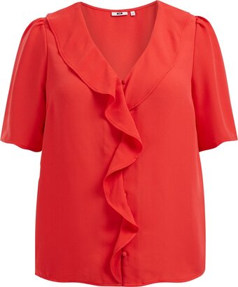 We fashion dames blouse met ruches - curve