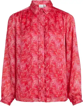 Bol.com Vila blouse vilayla vie l/s shirt/ls 14083030 pink yarrow dames maat - w40 aanbieding