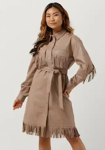 Ibana dexter jurken dames - kleedje - rok - jurk - beige - maat 38