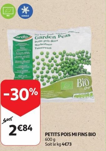 PETITS POIS MI FINS BIO 600 g