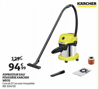 ASPIRATEUR EAU/ POUSSIÈRE KARCHER WD3S