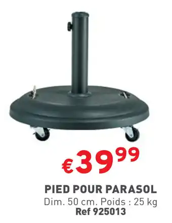 Trafic PIED POUR PARASOL Dim. 50 cm. Poids : 25 kg aanbieding