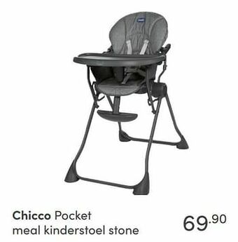 Baby & Tiener Chicco pocket meal kinderstoel stone aanbieding