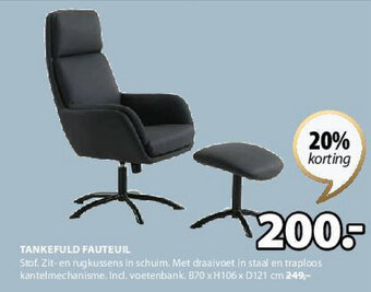 Jysk TANKEFULD FAUTEUIL aanbieding