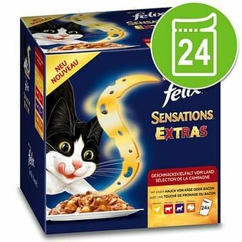 Zooplus 24x100g Sensations Extra in Gelei Van het land Felix Kattenvoer aanbieding
