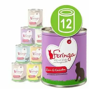 Zooplus 12x800g Menu Duo-Soorten Gevogelte Feringa Kattenvoer aanbieding