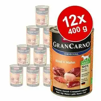 Zooplus Voordeelpakket Animonda GranCarno 12 x 400 g - Rund & Hert met Appel aanbieding