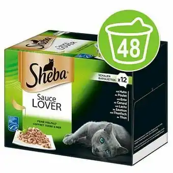Zooplus 48x85g Variaties in Kuipjeselection in Saus Sheba Kattenvoer aanbieding