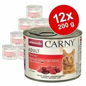 12x200g Adult Rund, Kip & Eend Animonda Carny Kattenvoer
