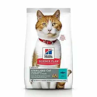 Zooplus 2x10kg Young Adult Sterilised Cat met Tonijn Hill’s Science Plan Kattenvoer aanbieding