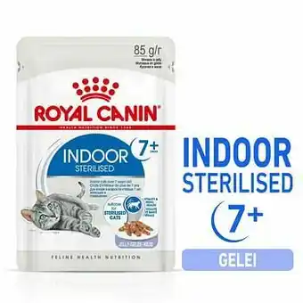 Zooplus 12x85g Indoor Sterilised 7+ in Gelei Royal Canin Kattenvoer aanbieding