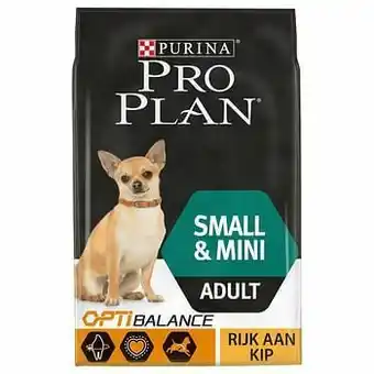 Zooplus 2x7kg Small & Mini Adult Optibalance Kip & Rijst Pro Plan Hondenvoer aanbieding