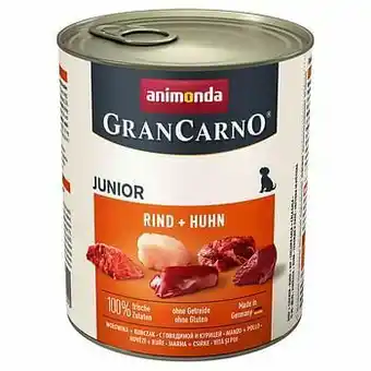 Zooplus 6x800g Original Junior Rund & Kip Animonda GranCarno Hondenvoer aanbieding