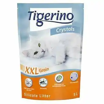Zooplus 6x 5L XXL Tigerino Crystals Kattenbakvulling aanbieding
