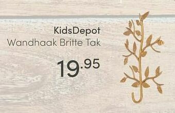 Baby & Tiener Kidsdepot wandhaak britte tak aanbieding