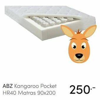 Baby & Tiener Abz kangaroo pocket hr40 matras aanbieding